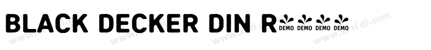 Black Decker DIN R字体转换